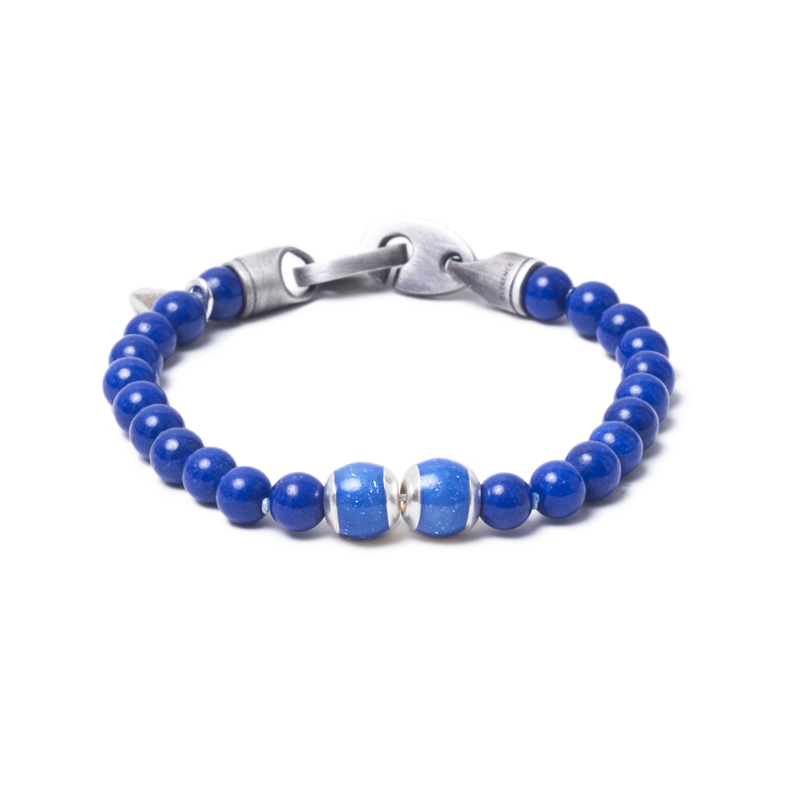 Lapis Lazuli, Two Everence Beads everence.life Blue Brummel Hook 7