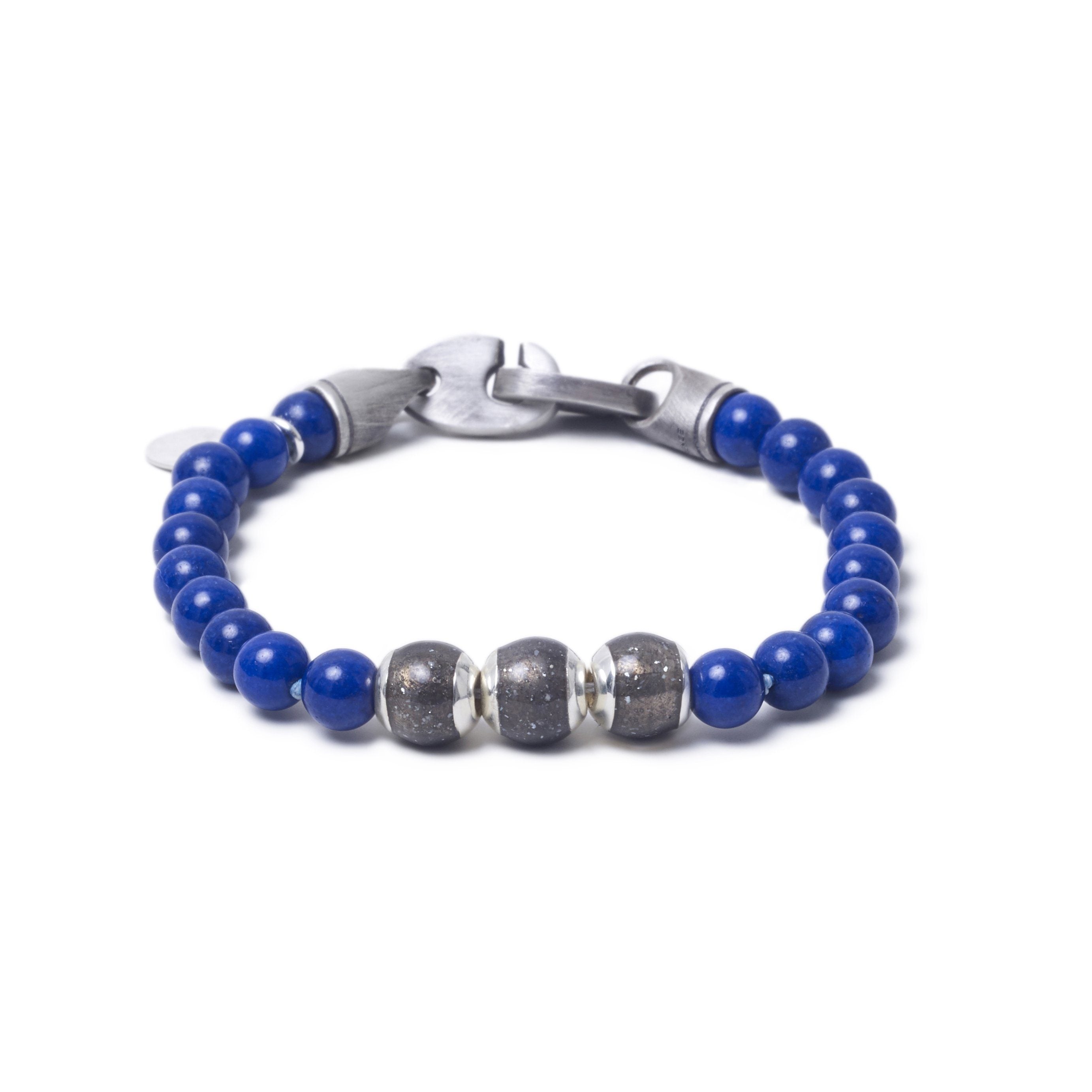 Lapis Lazuli, Three Everence Beads everence.life Grey Brummel Hook 7