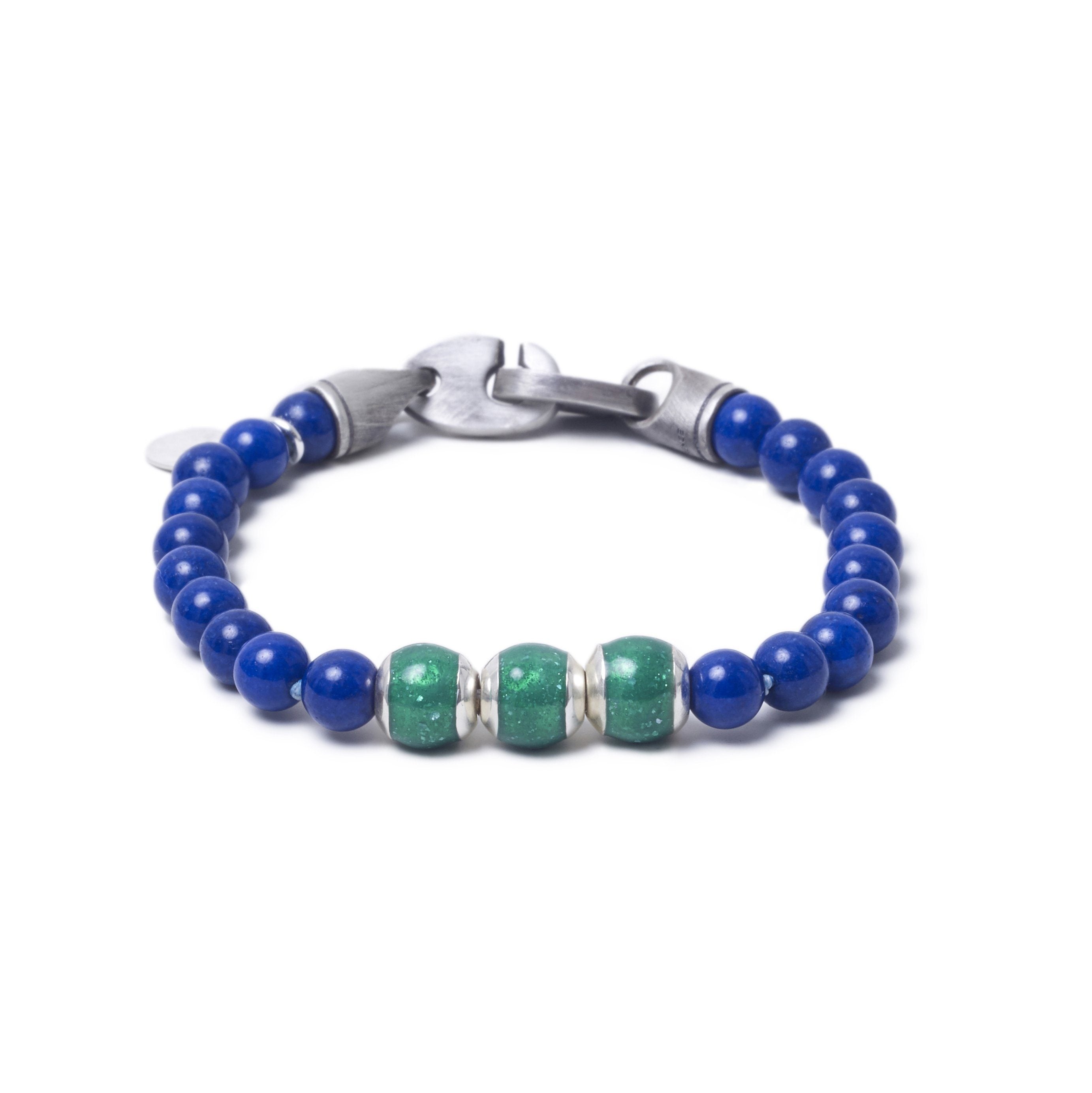 Lapis Lazuli, Three Everence Beads everence.life Green Brummel Hook 7