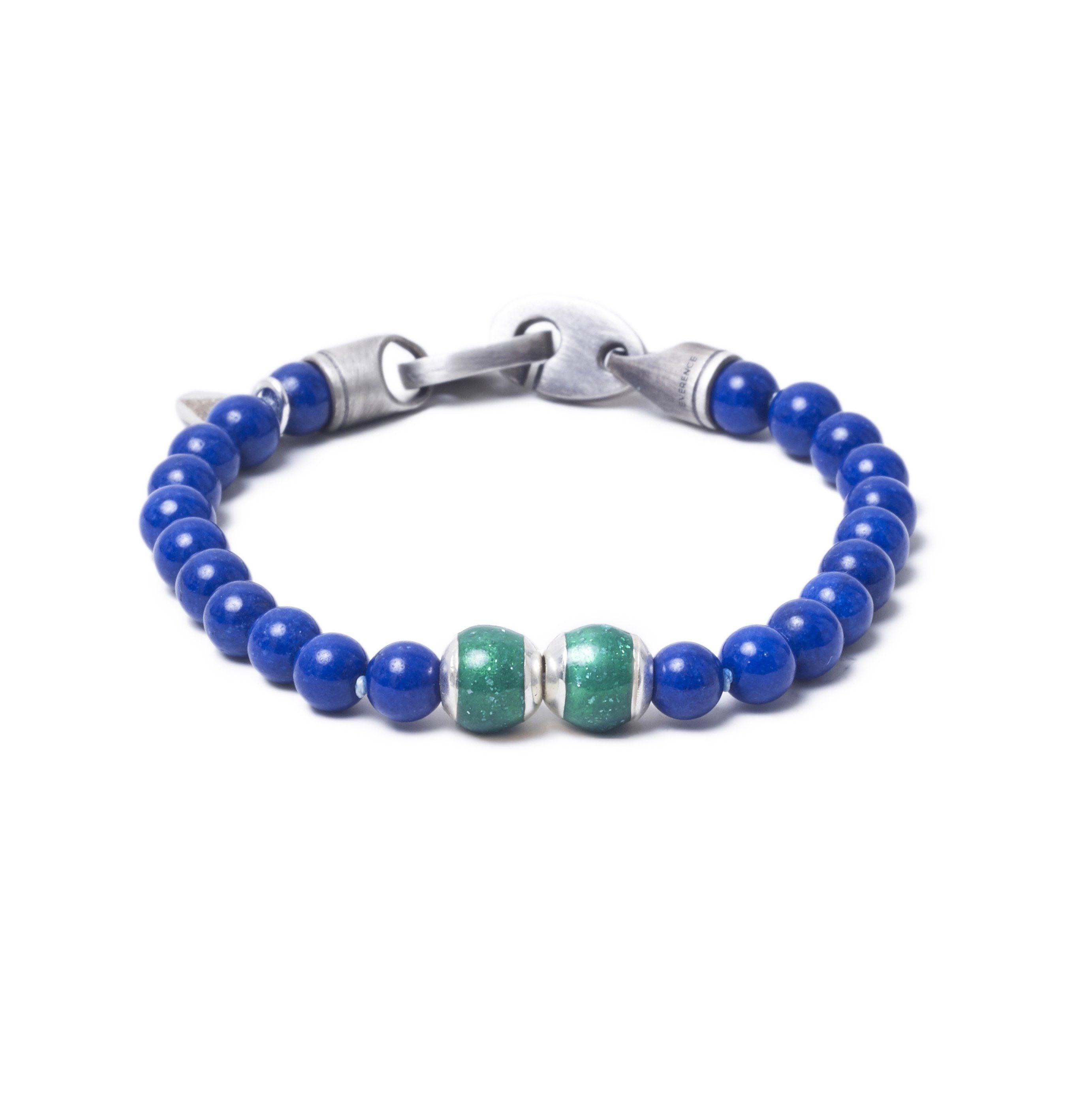 Lapis Lazuli, Two Everence Beads everence.life Green Brummel Hook 7