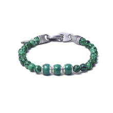 Malachite, Three Everence Beads everence.life Green Brummel Hook 7