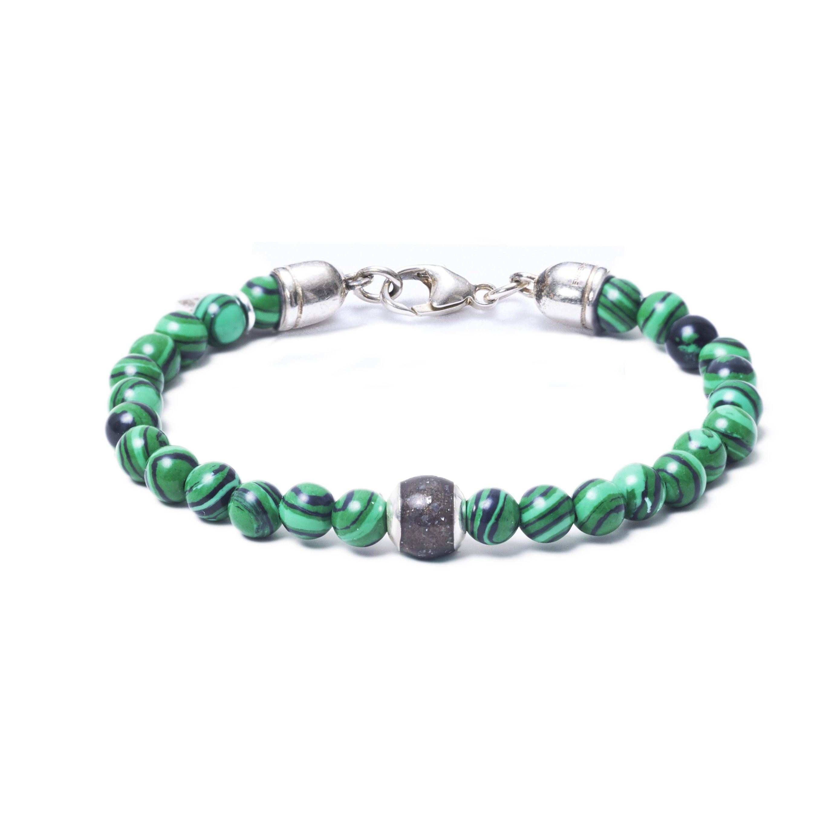 Malachite, One Everence Bead everence.life Grey Lobster Claw 7
