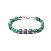 Malachite, Three Everence Beads everence.life Grey Lobster Claw 7