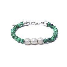 Malachite, Three Everence Beads everence.life Clear Lobster Claw 7