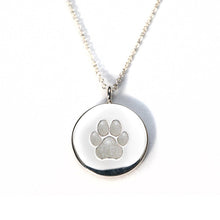 Sterling Silver Pawprint Pendant everence.life Pearl 