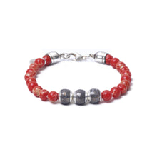 Red Sea Jasper, Three Everence Beads everence.life Grey Lobster Claw 7