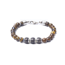 Tiger Eye, Three Everence Beads everence.life Grey Lobster Claw 7