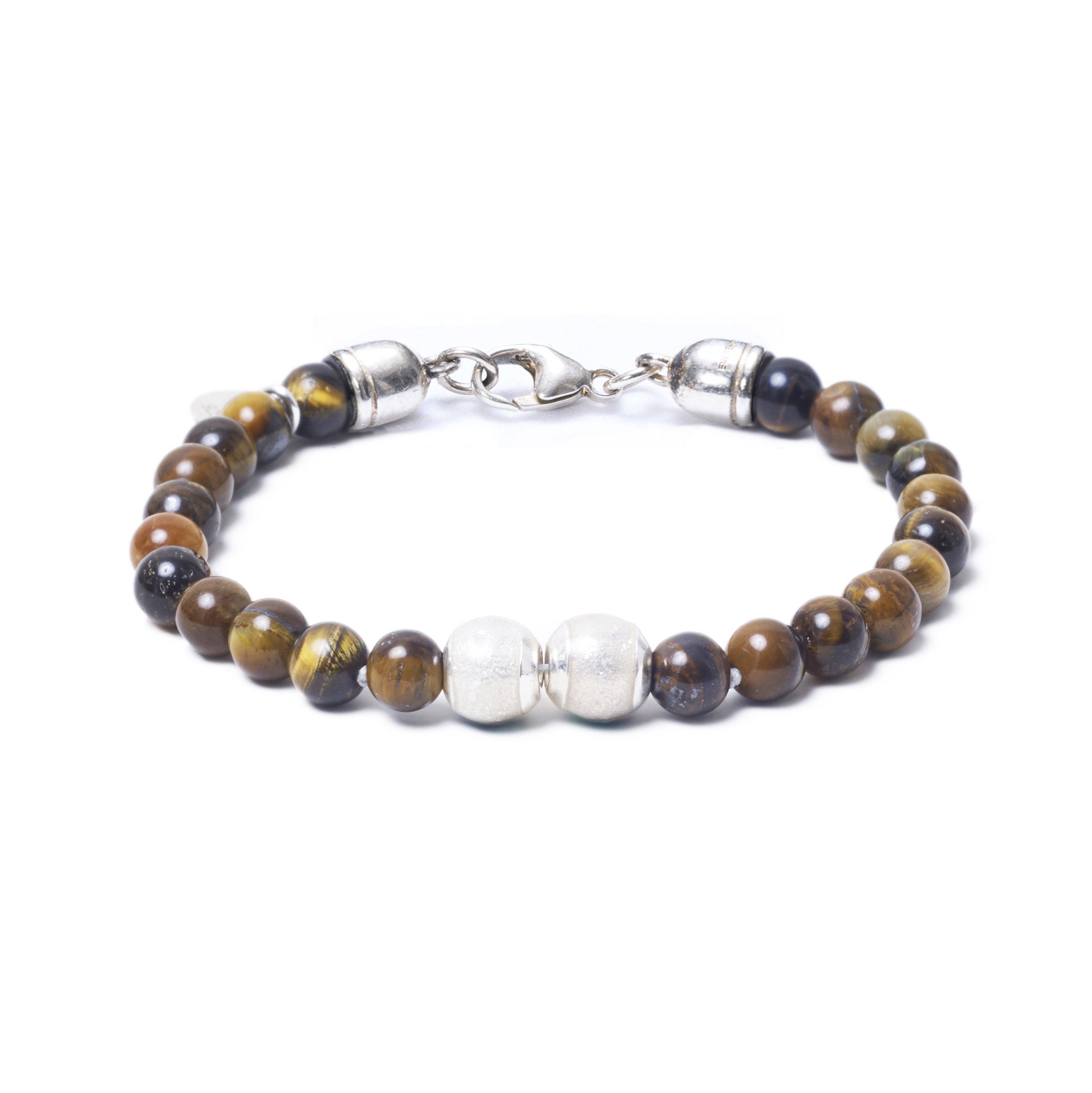 Tiger Eye, Two Everence Beads everence.life Clear Lobster Claw 7